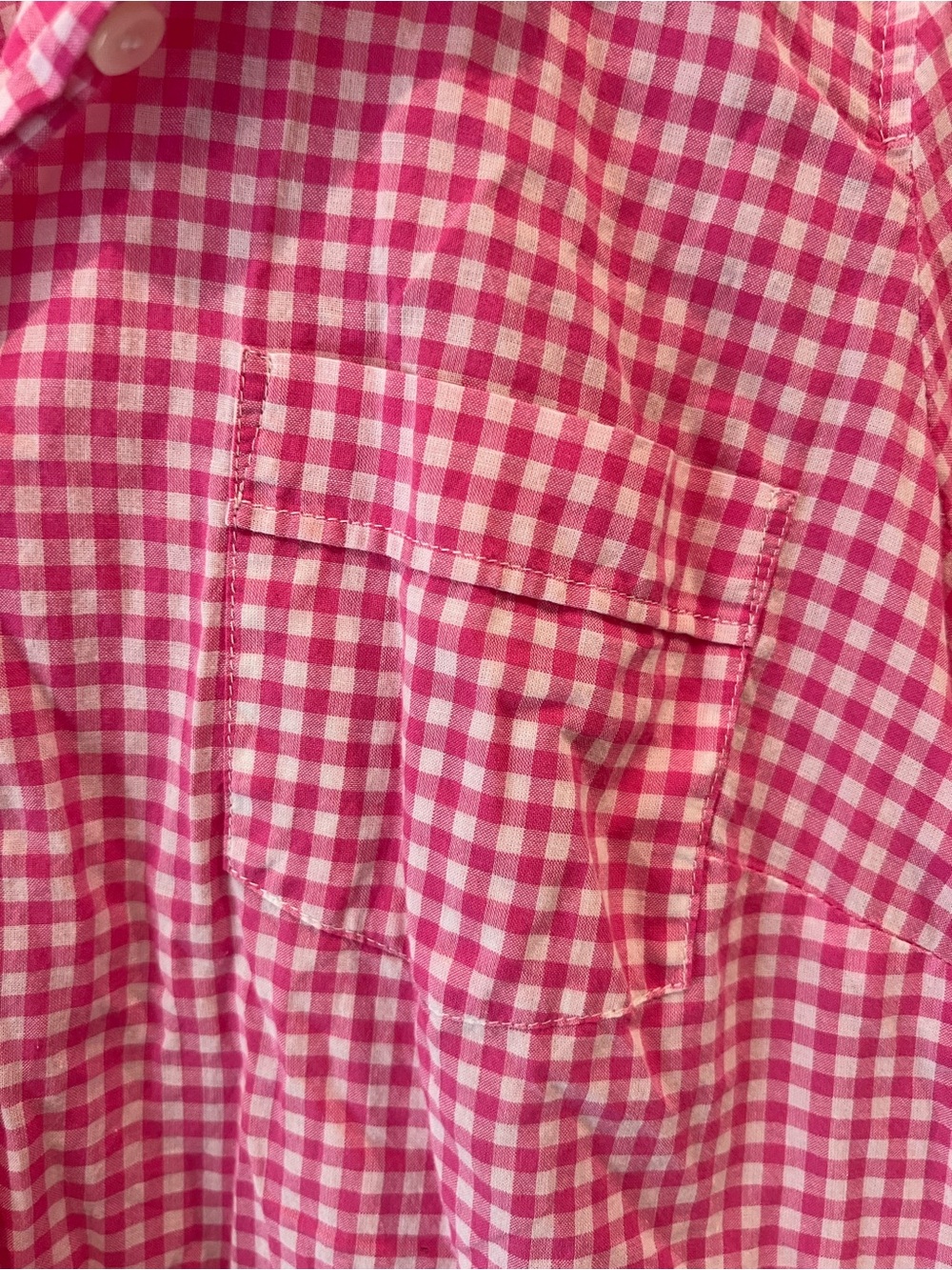 J. Crew Women’s Pink Gingham Button-Down Shirt Size Small 100% Cotton - Picture 6 of 13